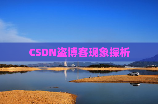 CSDN盗博客现象探析